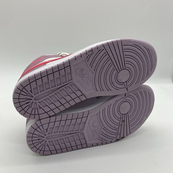 Womens Size 10.5 Nike Air Jordan 1 Mid White Basketball Shoe Sneaker DR0174-500 - Picture 8 of 11